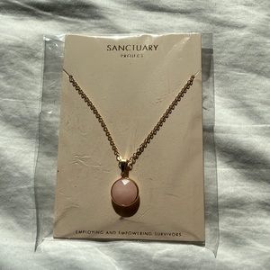 Sanctuary Project pink gem necklace